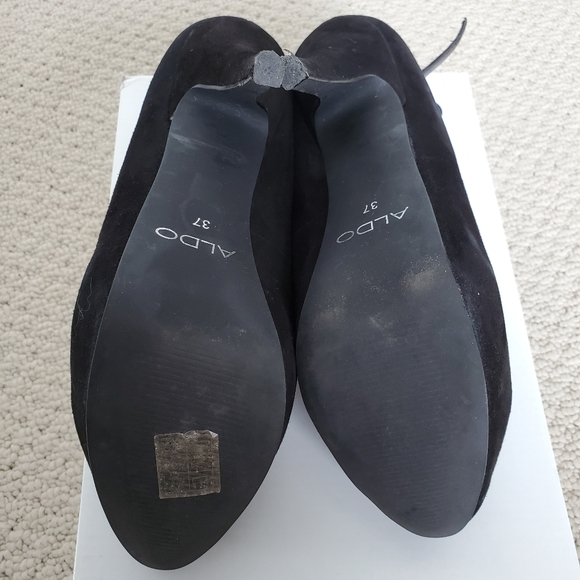 ALDO SUEDE PACLED HEELS SIZE 7 - Picture 10 of 11